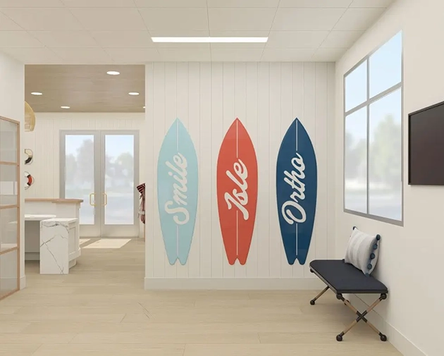 smile isle orthodontics in odessa FL waiting room office rendering